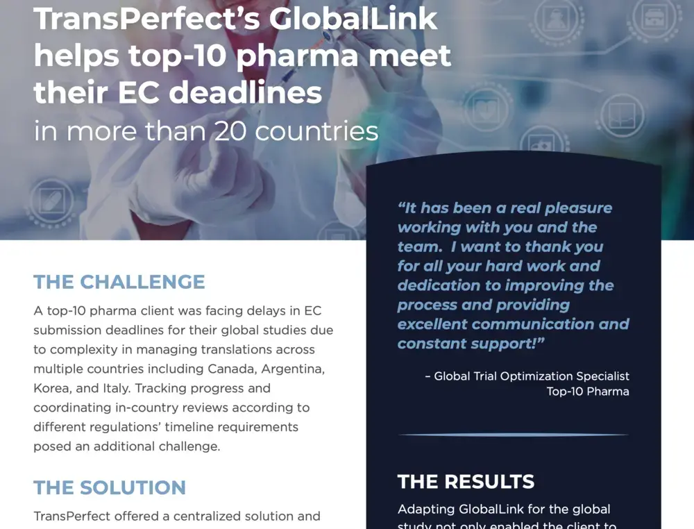 GlobalLink Expedites EC Deadlines