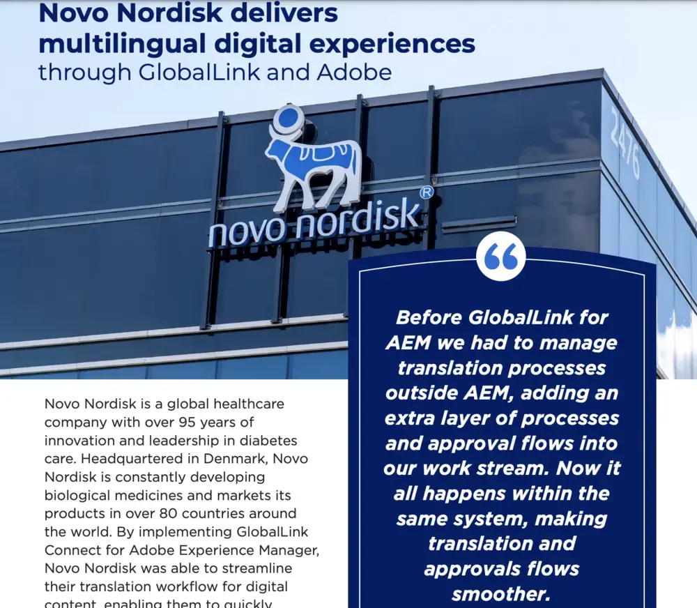 Novo Nordisk Multilingual Experiences