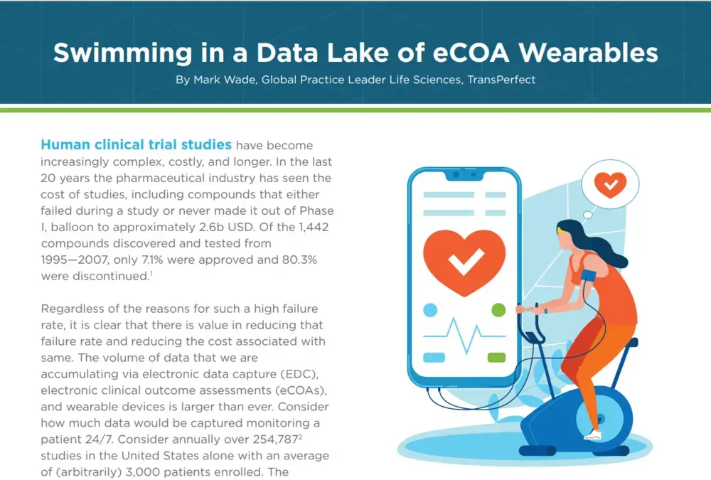 Swimming in a Data Lake of eCOA Wearables
