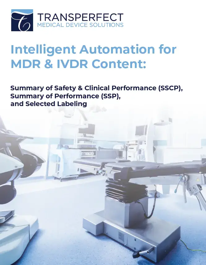 Intelligent Automation for MDR & IVDR Success