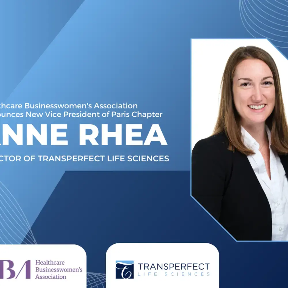 TransPerfect Life Sciences Director Anne Rhea Selected as VP of HBA’s Paris Chapter