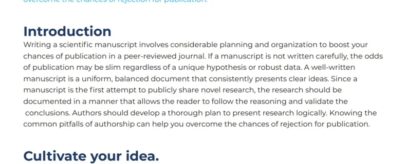 How to Increase Your Likelihood of Scientific Publication