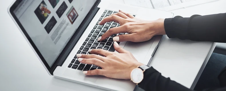 working at desk