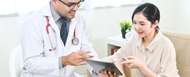 doctor and happy patient