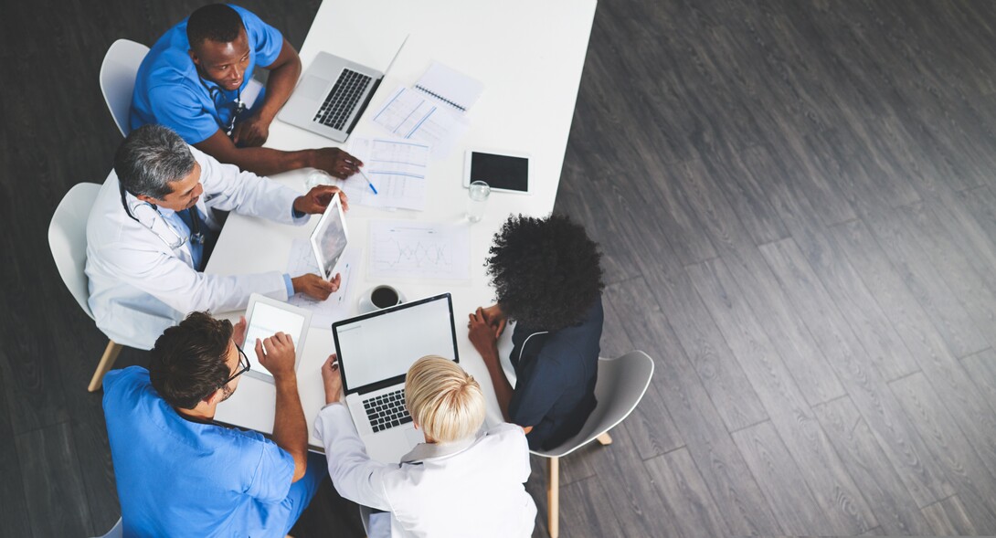 Medical Professionals Collaborating on eLearning Materials